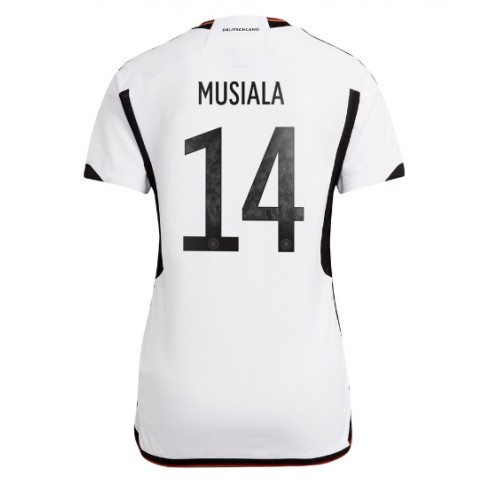 Fotballdrakt Dame Tyskland Jamal Musiala #14 Hjemmedrakt VM 2022 Kortermet